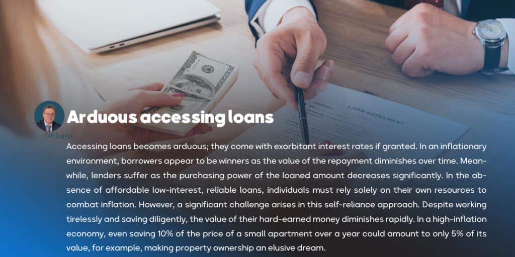 Arduous accessing loans